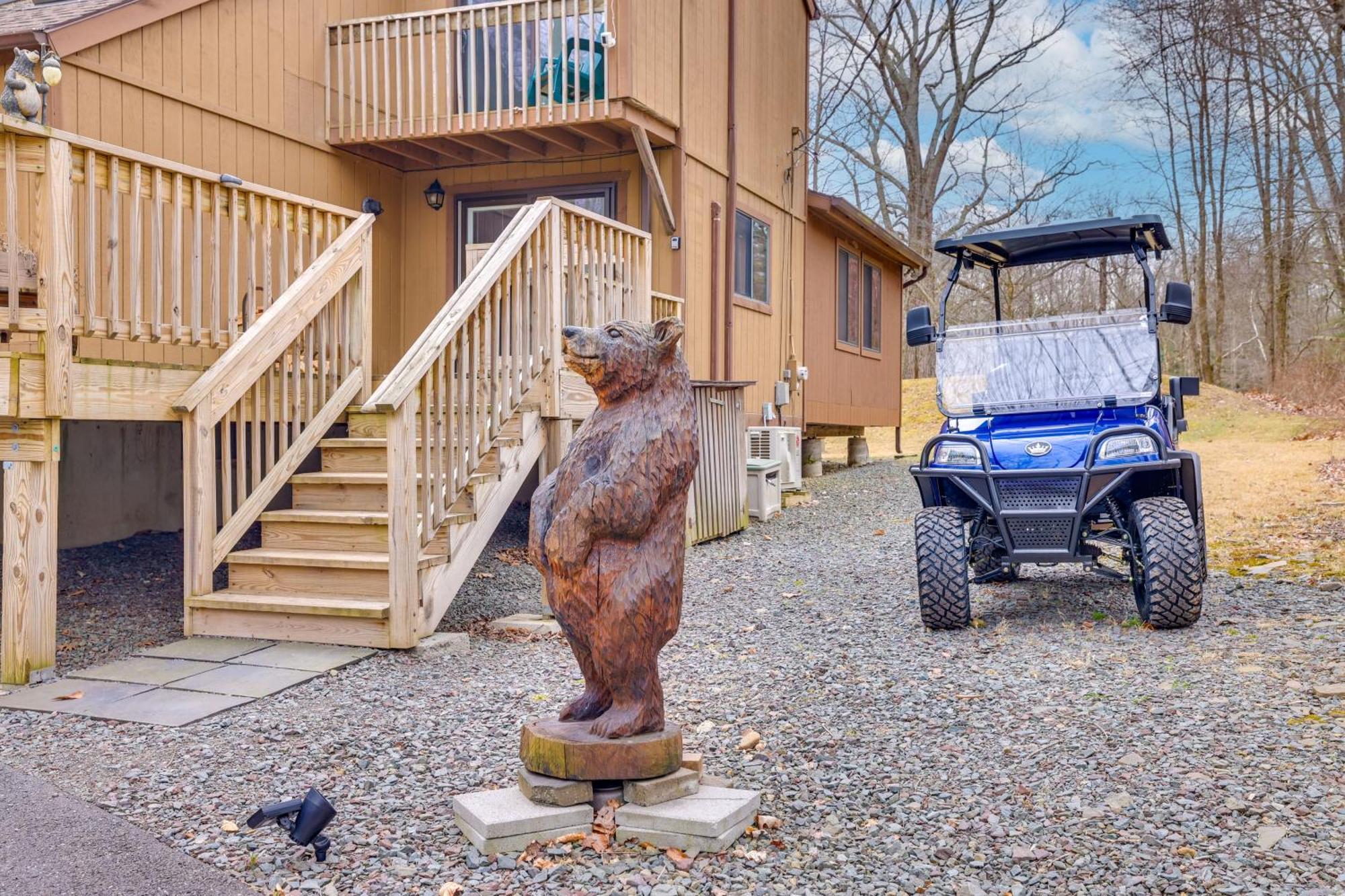 Bear Den Rustic Pocono Lake Home With Game Room! Dış mekan fotoğraf